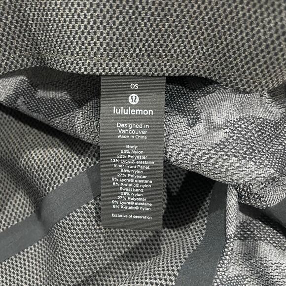 Lululemon Grey Black Camo Fast and Free Adjustable Running Hat - Picture 5 of 7